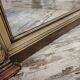 Large antique wooden mirror