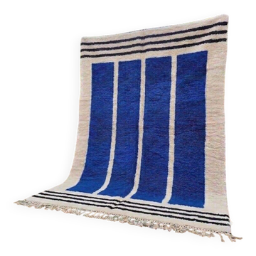 Tapis beni ouraine fait main traditionnelle artisanale taille 2/3 m