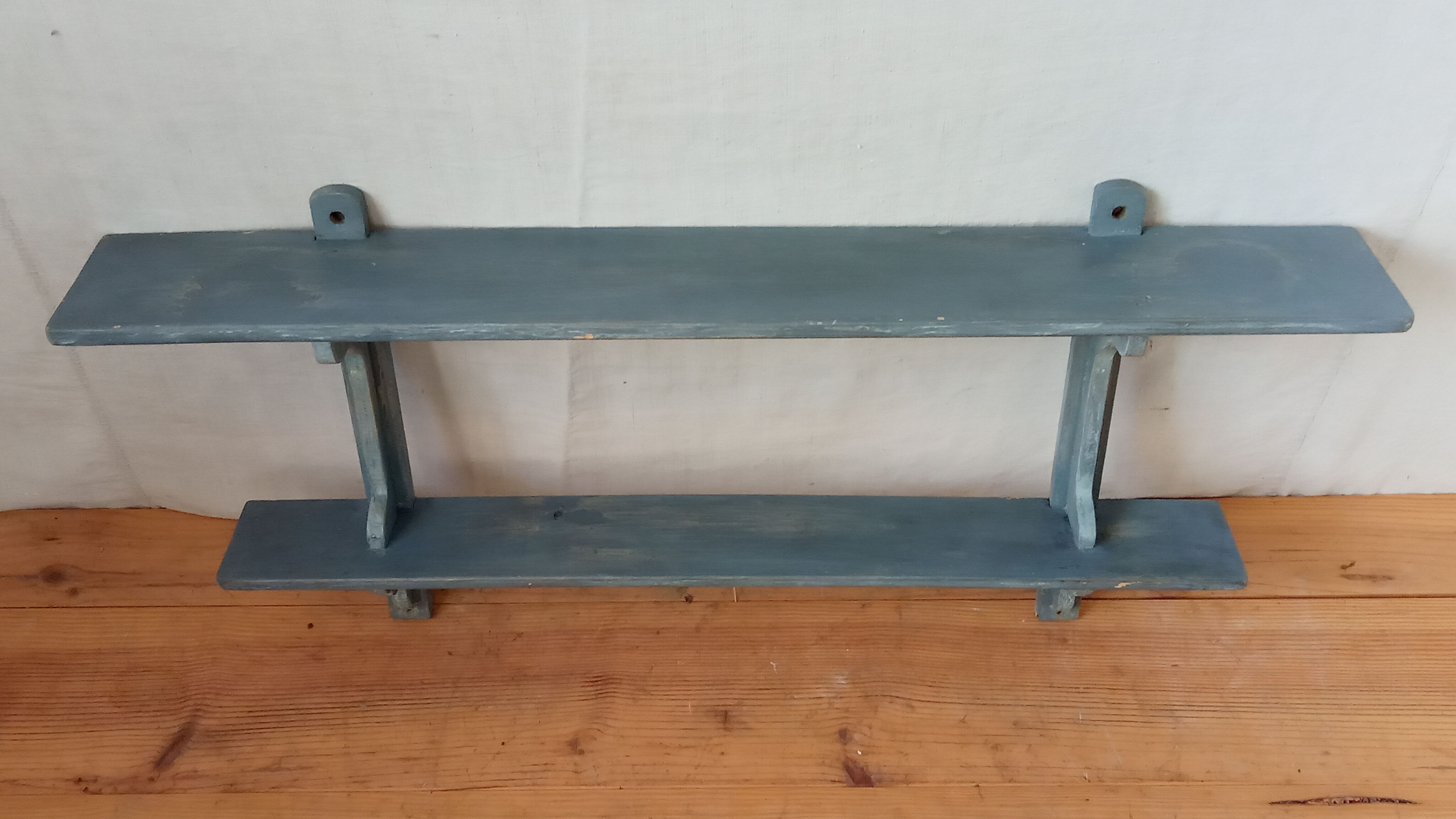 Painted wooden kitchen shelf