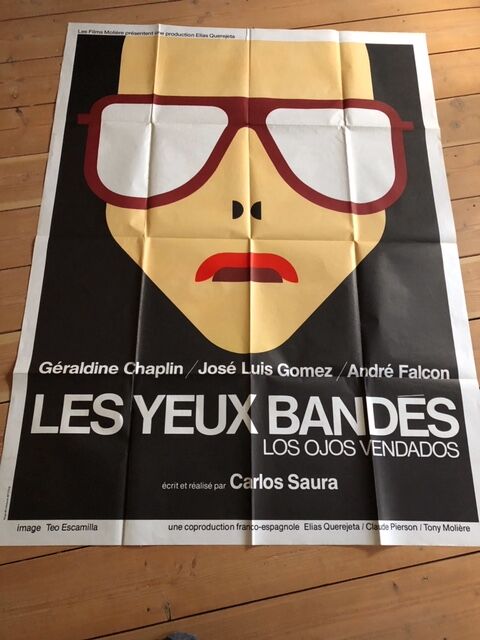 Poster "Eye stripes" by Carlos Saura 120x160 1978
