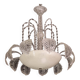 Elegant Art Decò, Barovier & Toso Chandelier, Murano Glass, 1950s