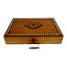 Jacquet game box in inlaid fir XX century