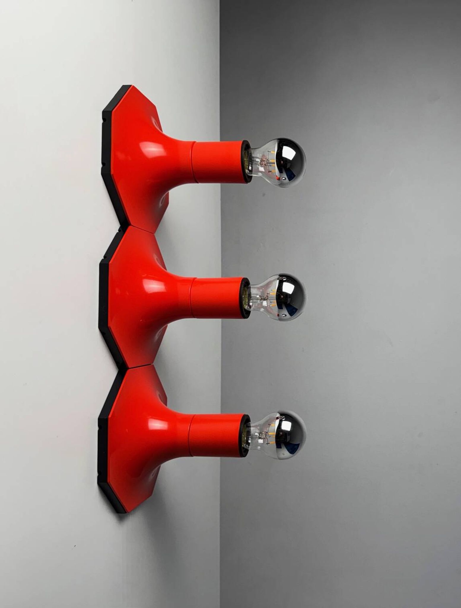 Trio of Staff Lights wall/ceiling lamps 70's, Germany