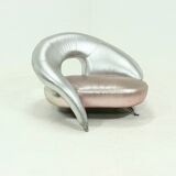 Contemporary Leather Loveseat Sofa by Frédéric Amat for Poltromec Italia 19