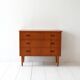 Scandinavian chest of drawers with three teak drawers from the 1960s.
