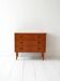 Commode scandinave à trois tiroirs en teck des années 1960