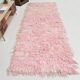 Tapis de couloir turc vintage rose pastel doux 3x10, 110x313 cm SK 70357