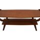 Vintage coffee table teak veneer 1960s design