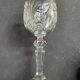 10 Bohemian cut crystal wine glasses