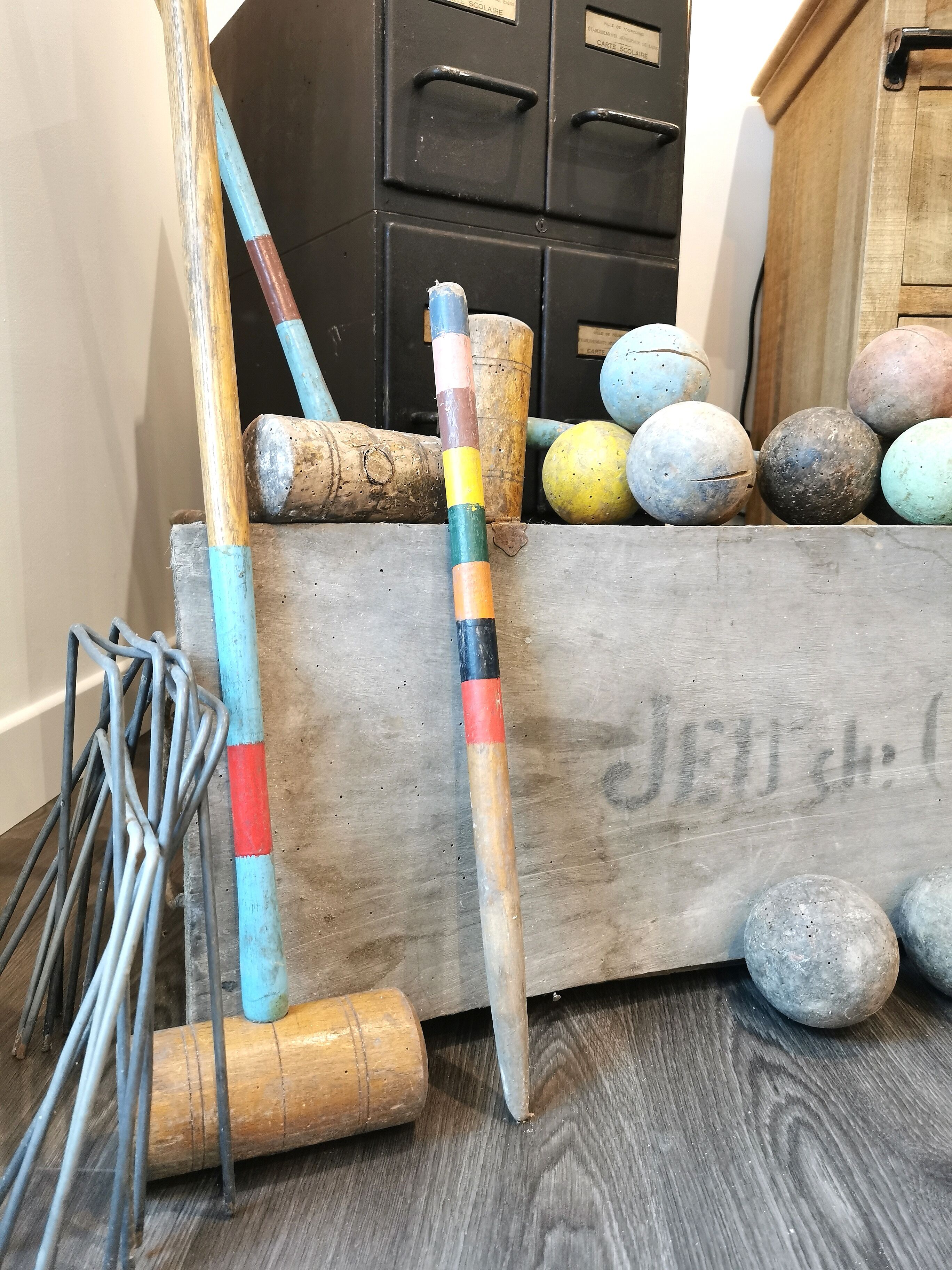 Old croquet game