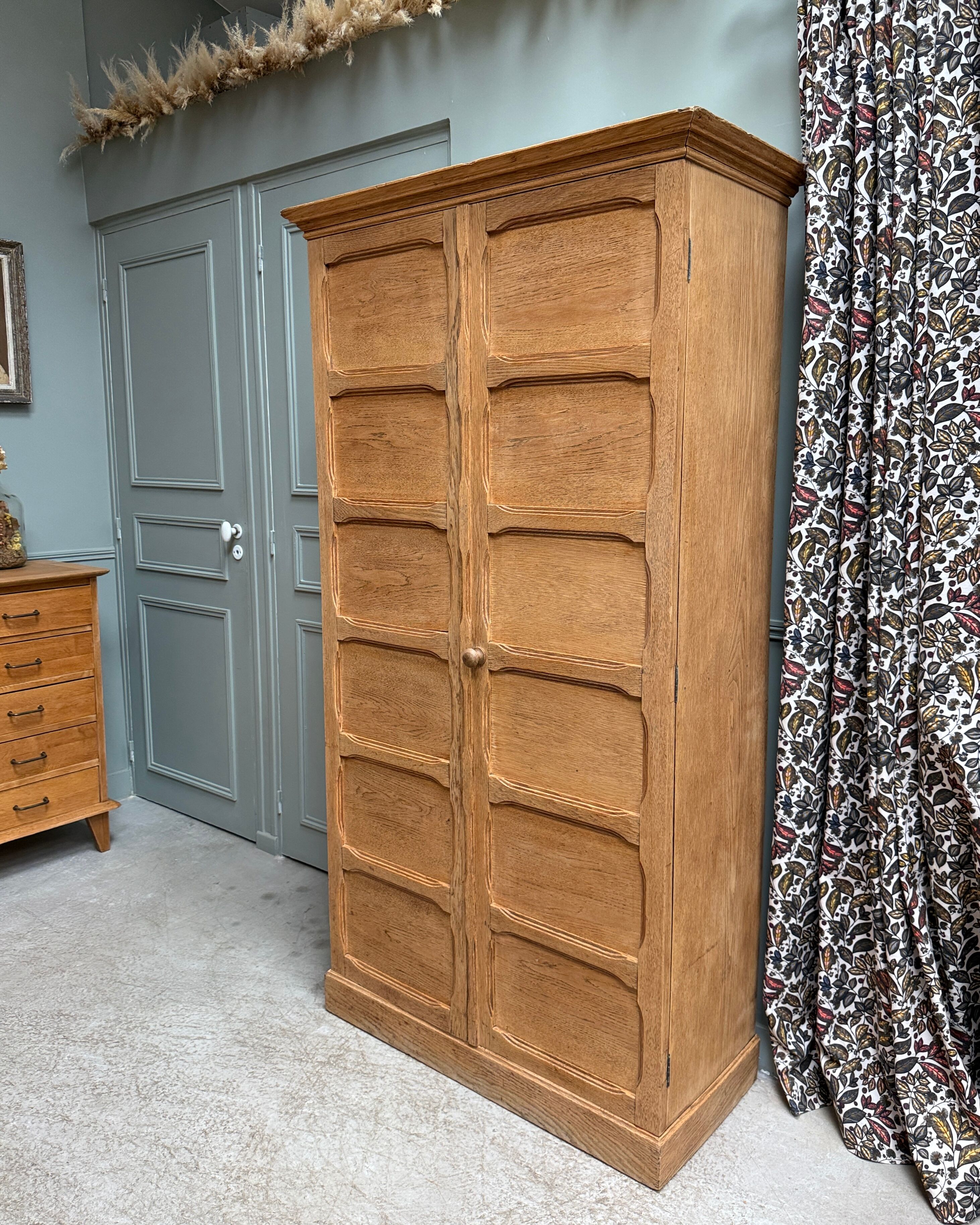 Oak notary cabinet