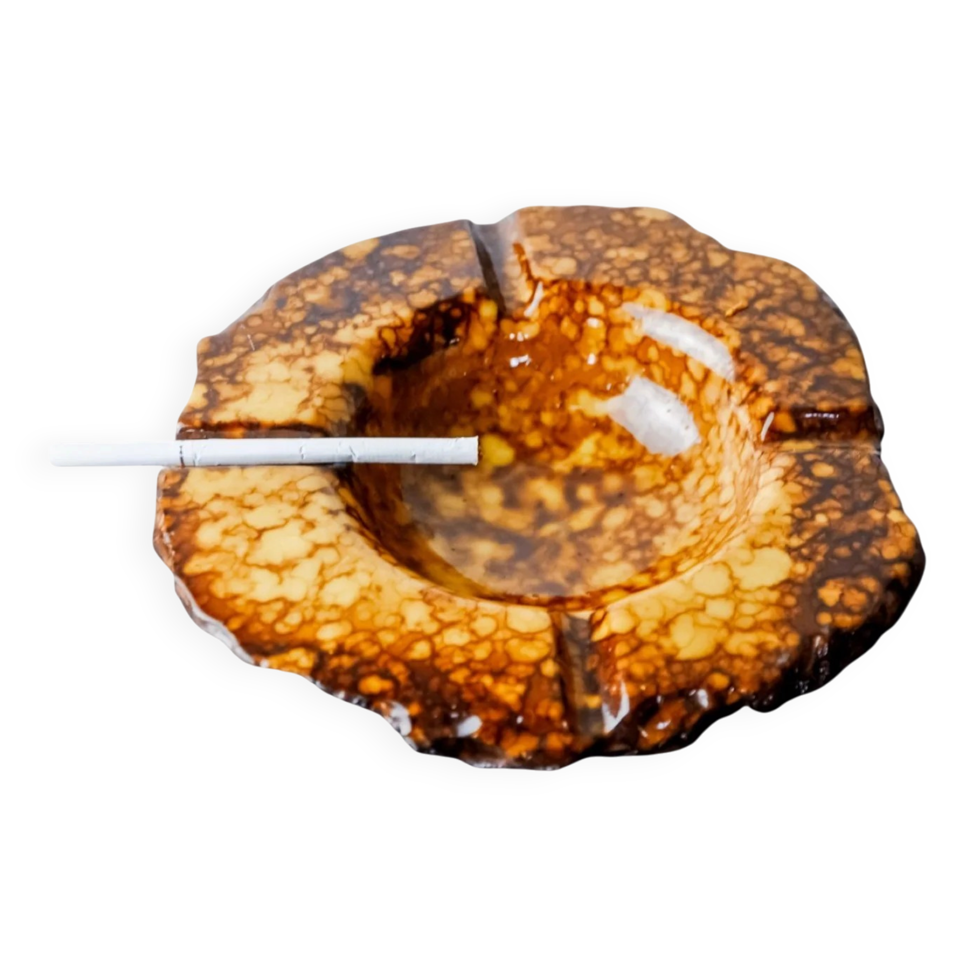 Faux alabaster ashtray by Romano Bianchi, Italy, 1970s