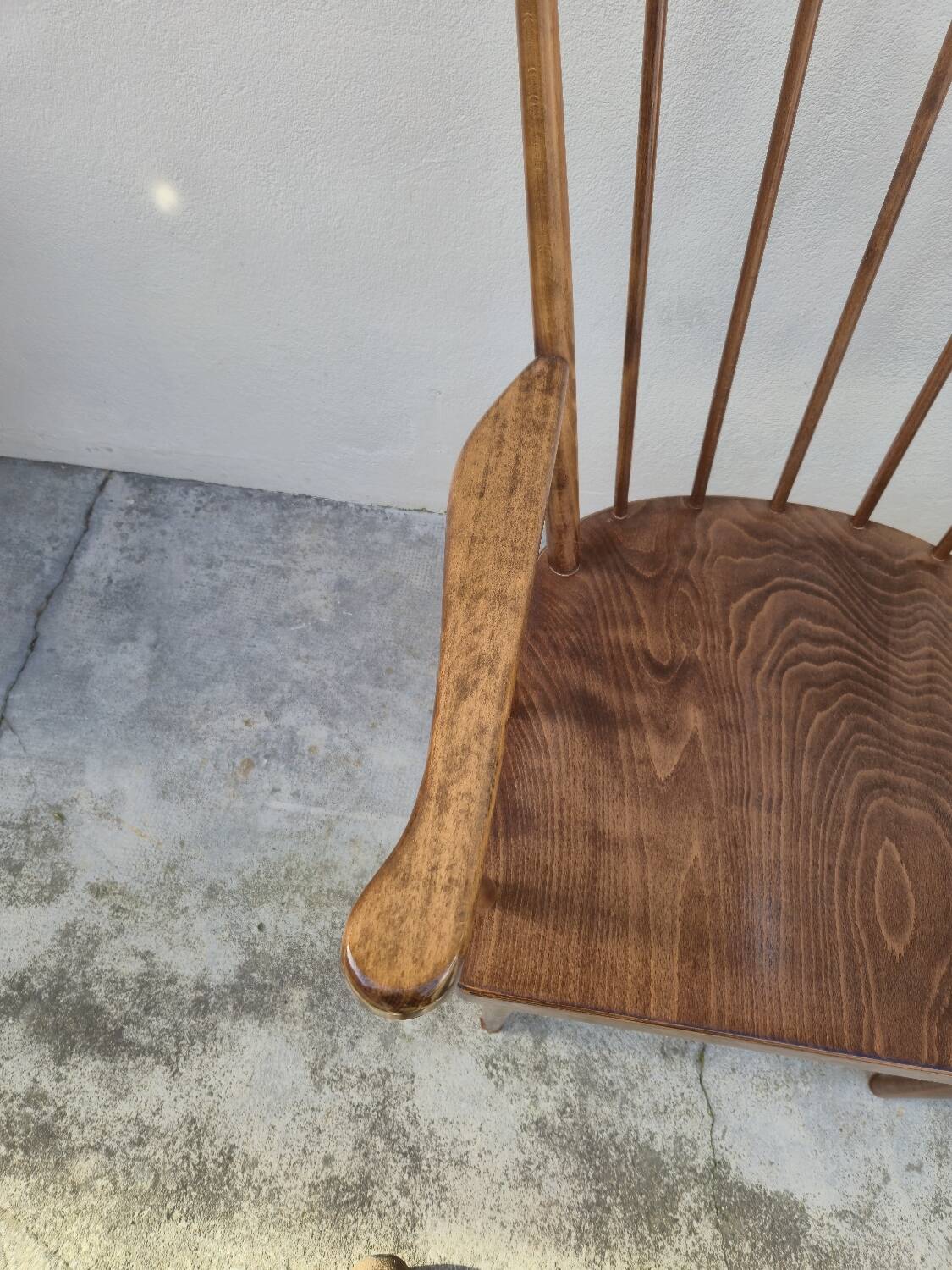 Pair of Baumann armchairs, signed, vintage Fan model