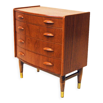 Commode en bois de teck norvégien, années 1950