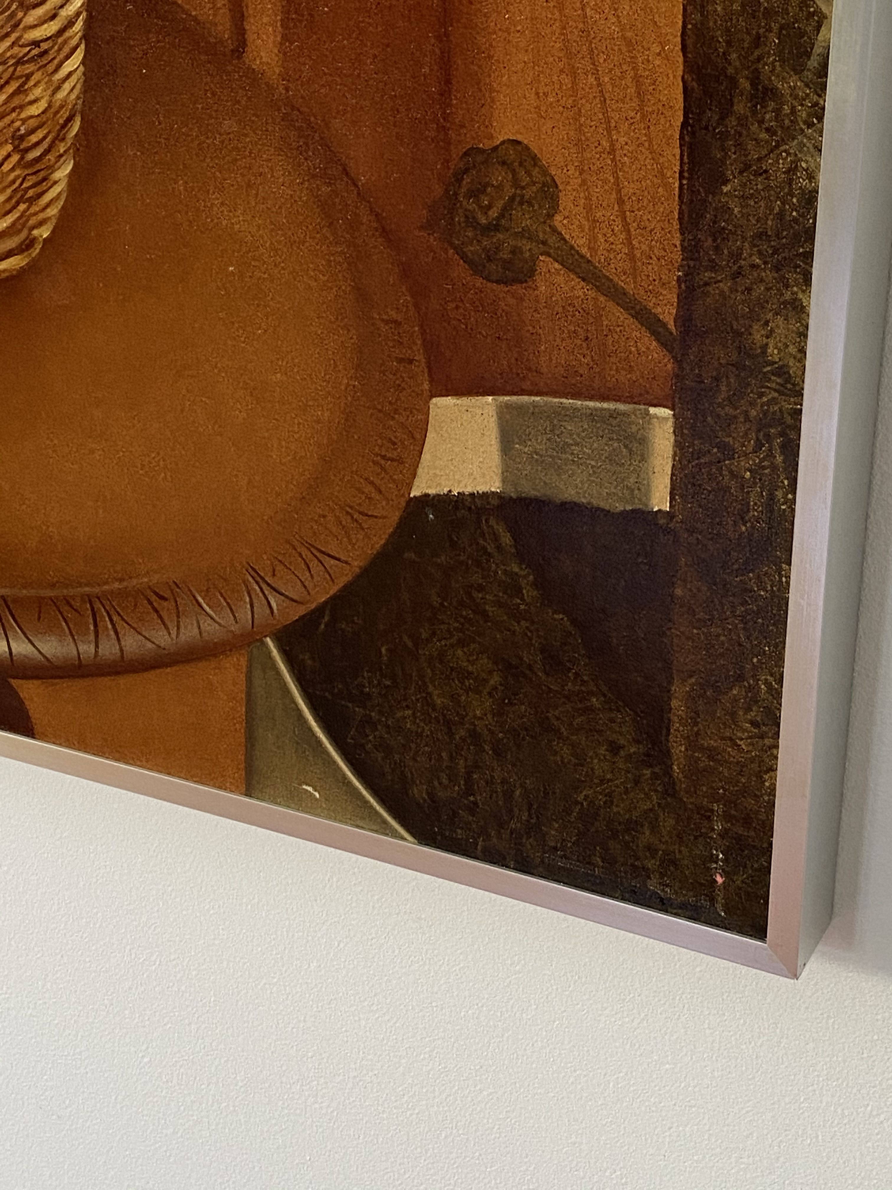 Oil "the symeal" signed and dated by artist Jacques Roulleaux