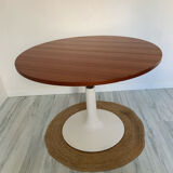 Table modulable JER – Pied tulipe en fonte – Fonderie Chenesseau Orléa