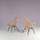 1950s pair of rattan chairs by Gebroeders Jonkers, Netherlands