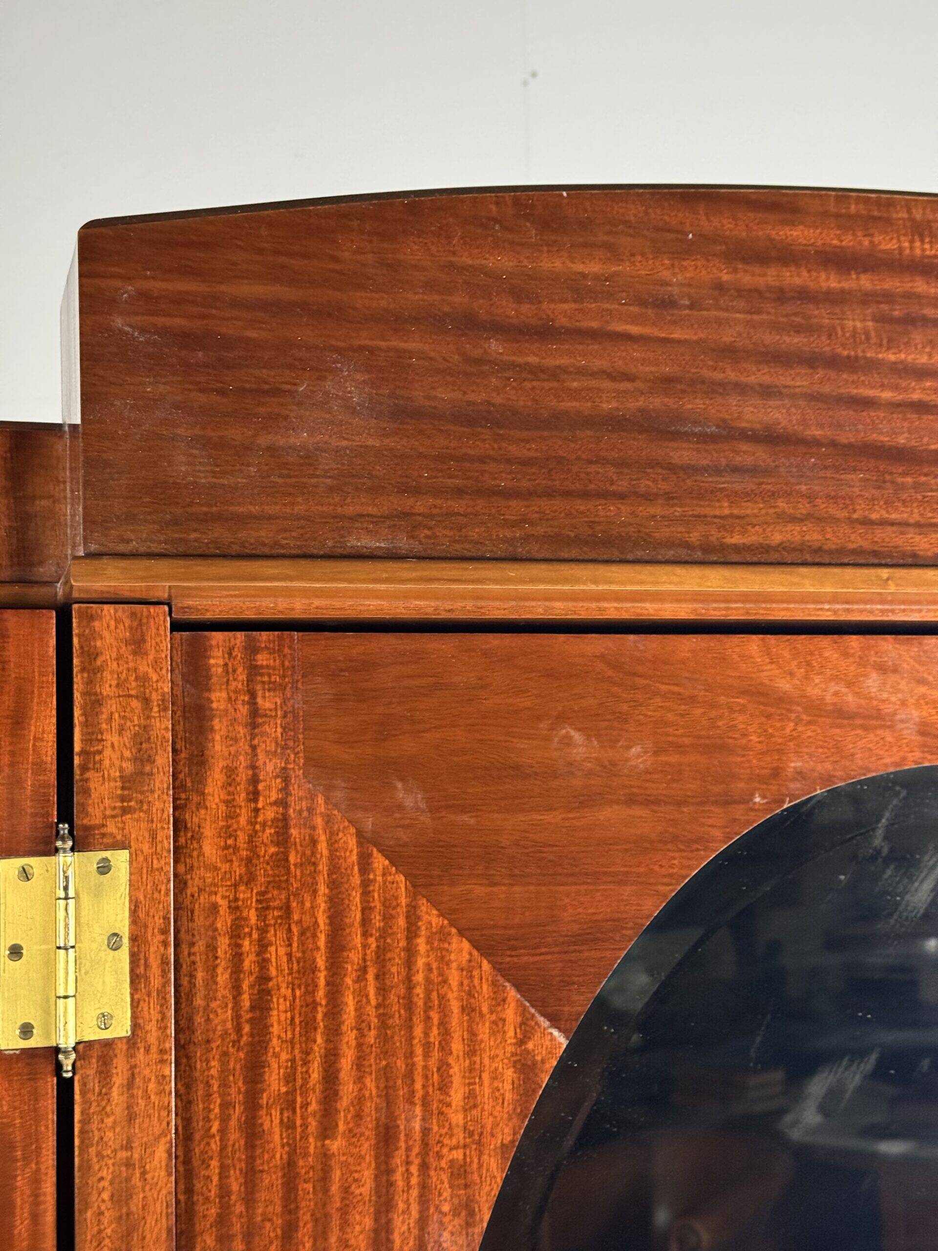 Art Deco wardrobe with mirrors