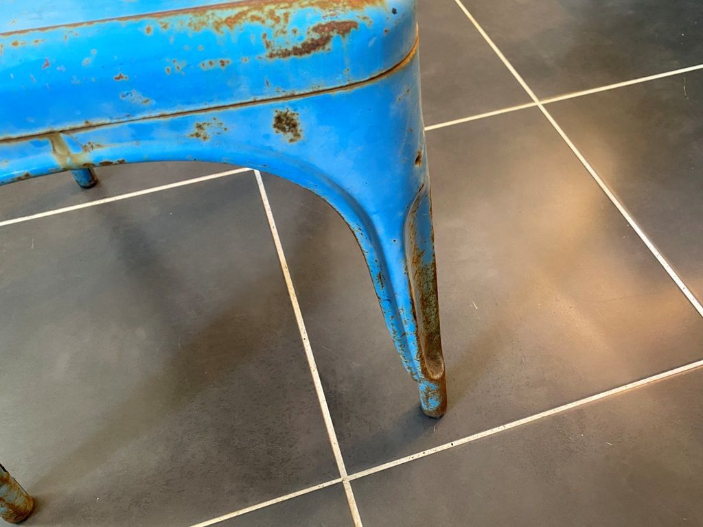Authentic metal chair tolix by Xavier Pauchard vintage industrial 1950 n3
