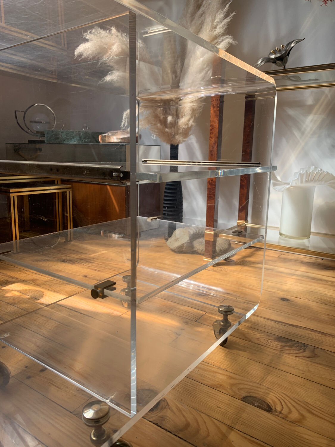 Plexiglass coffee table