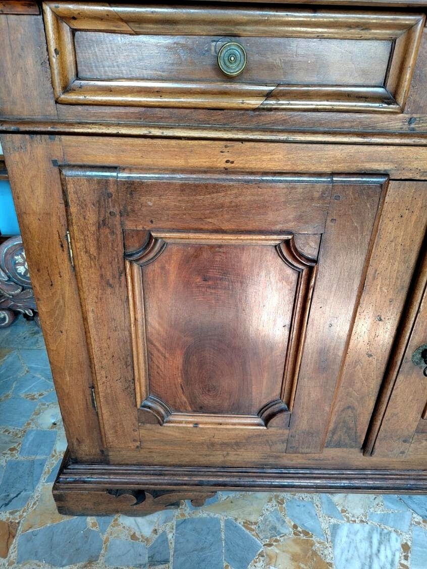 Two-door walnut buffet from Piedmont, 18th century