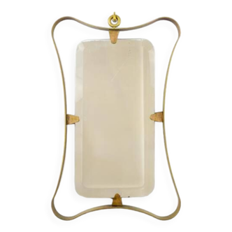 Brass mirror, Italy mid-20th century