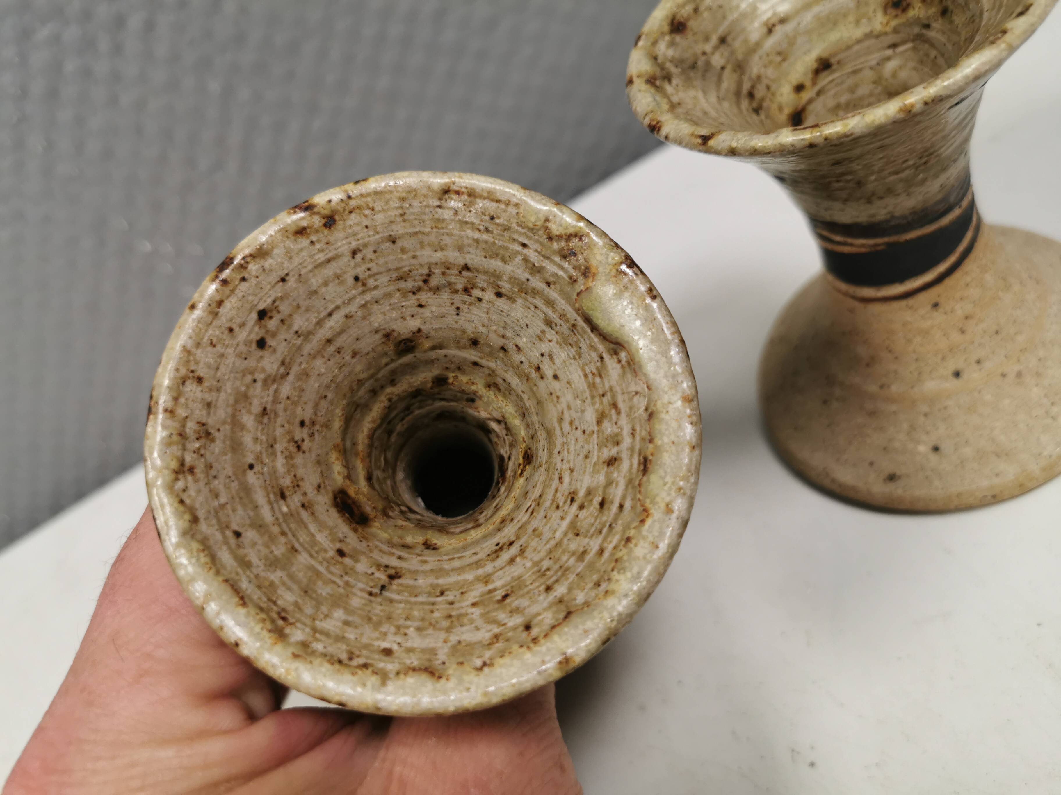 A set of beautiful ceramic candle holders from Danish Tue Poulsen.