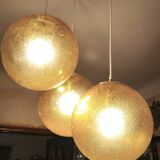 Amber glass ball suspension light Parscot