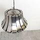 Mid-century steel suspension lamp by E. Martinelli for Martinelli Luce