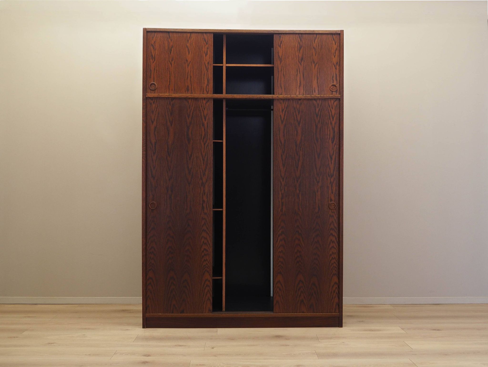 Oak wardrobe, Danish design, 1970s, manufactured by Tage Mogensen