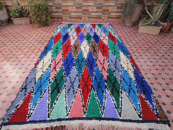 Carpet boucherouite 260 x 130 cm