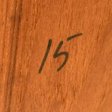Desk Arne Vodder Teck Danish design 50's box with sliding drawers