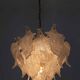 Mazzega Mid-century Modern Murano Glass Leaves Chandelier, 1970s