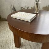 Circular brutalist table from the 1950s