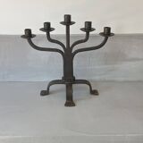 Wrought iron candlestick candelabra candle holder