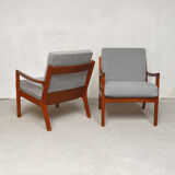 Paire de fauteuils danois Ole Wanscher 1960
