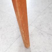 Vintage 1950s 60s dining room chair with tapered legs