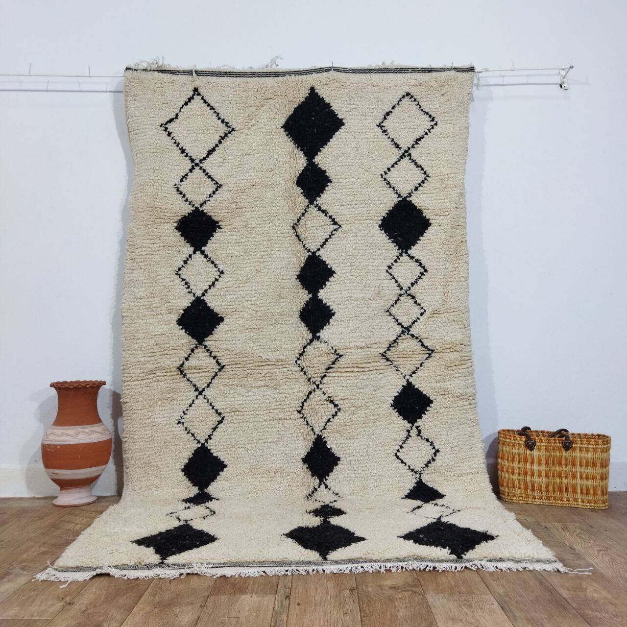 Handmade Moroccan Berber Rug 252 X 145 CM