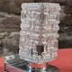 Pair of Vintage Mid-century Wall Sconces 1960s Chrome and Glass