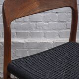 4x Niels Otto Møller Model 75 Teak Chair, 1960s Denmark