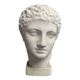 Antique Hermes head sculpture, patinated plaster, mid-20th century