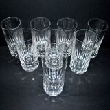 Set of 8 AVIGNON juice or whisky longdrink glasses in Saint-Louis crystal 16cm Ht