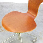 1st edition 'Mosquito' swivel desk chair by Arne Jacobsen for Fritz Hansen, 1955