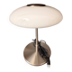 Tällbyn mushroom table lamp Ikea vintage white opaline glass chrome