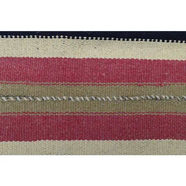 1970s Vintage Turkish Oushak Handmade Wool Cotton Blue Area Rug 179x276