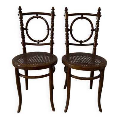 Paire de chaises de bistrot Fischel