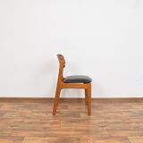 Mid-century danish teak & leather dining chairs by Erik Buch, 1960