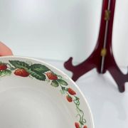 5 "Strawberry" ceramic bowls/dishes