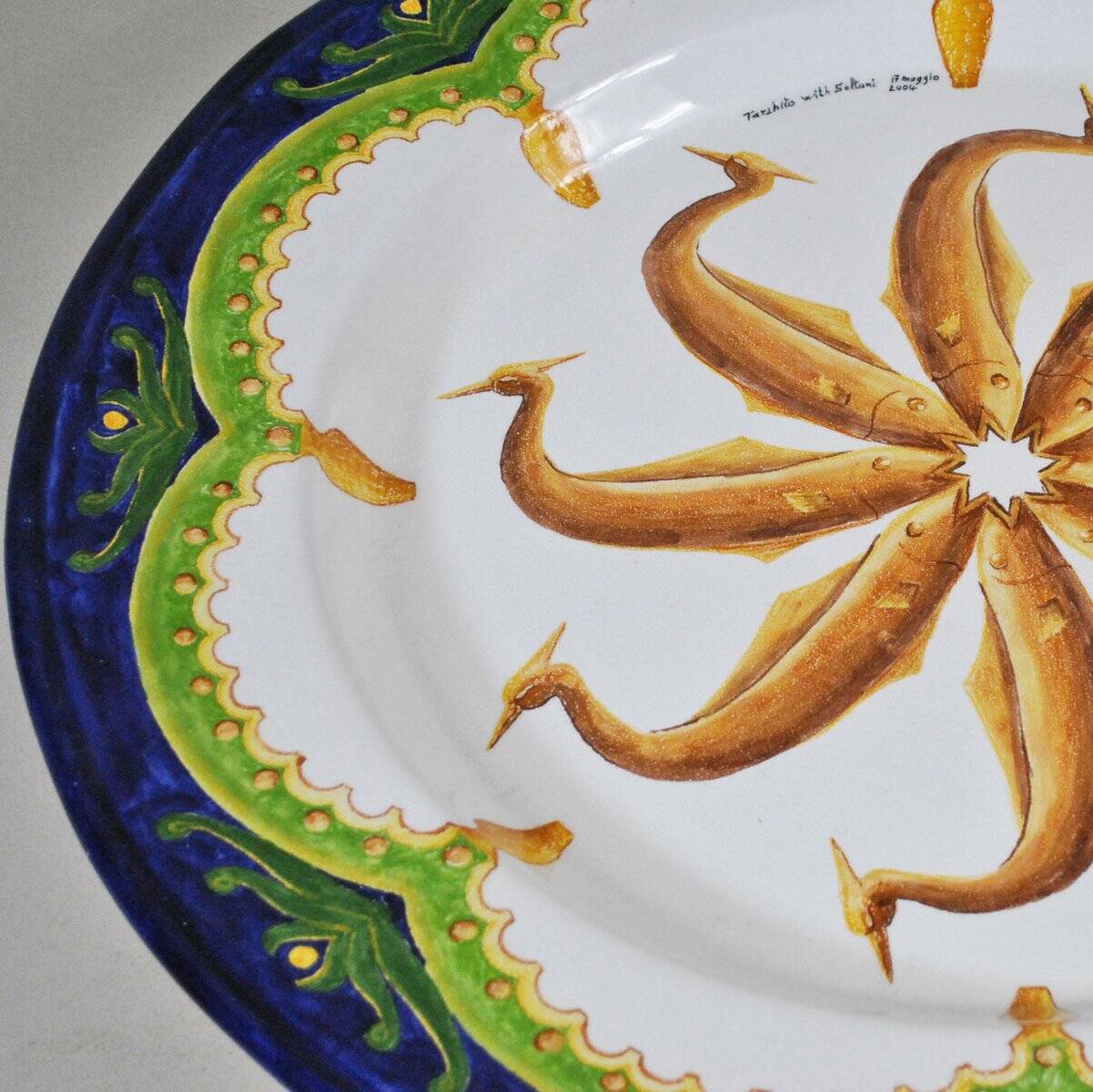 Decorative plate by Tarshito, 2004