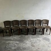 Chaises de salle à manger vintage à dossier incurvé – lot de 6